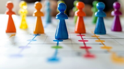 Team workload chart and tasks close-up for strategic planning