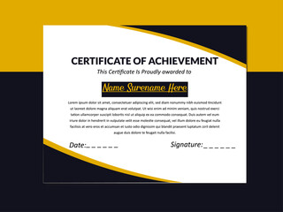 Creative and Corporate Certificate Design Layout