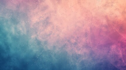 Fototapeta premium Grainy pastel gradient backdrop with vibrant vintage noise, ideal for web banners, posters, and abstract backgrounds.