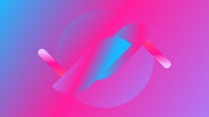 Fototapeta premium ABSTRACT PINK MAGENTA GRADIENT BACKGROUND SMOOTH LIQUID COLORFUL DESIGN WITH GEOMETRIC SHAPES VECTOR TEMPLATE GOOD FOR MODERN WEBSITE, WALLPAPER, COVER DESIGN 