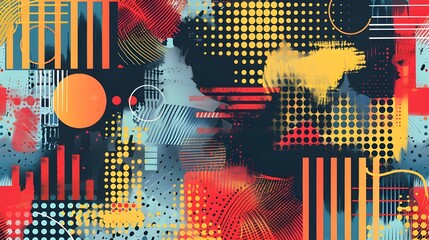 Obraz premium background with circles