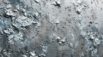 Fototapeta premium A highly realistic 3D wall texture resembling a raindrop-covered surface.