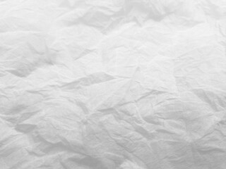 abstract crumpled white tissue photo background