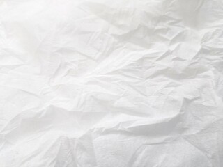 abstract crumpled white tissue photo background