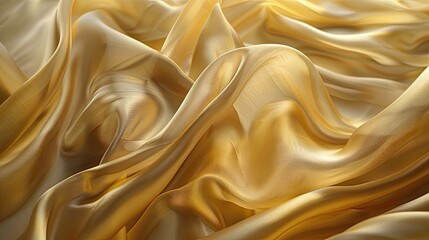  Luxurious orange satin fabric, showcasing smooth textures and rich colors, perfect for themes of opulence, warmth, and fashion