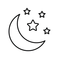 chand raat icon with white background vector stock illustration