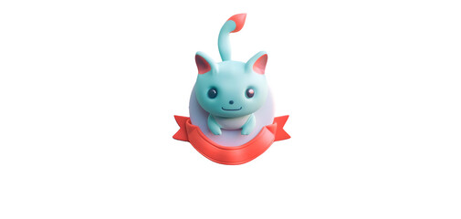 Obraz premium Minimalist badge on transparent background