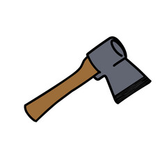 Axe isolated on white