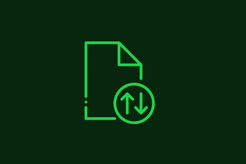 Geometric concept of sharing information vector illustration in a flat style for website, mobile app, banner, ui ux, web design, business, marketing, landing, infographics, mockup,development