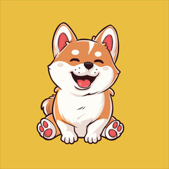 cute dog vector by w.art merch