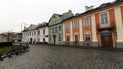 Obraz premium Krakow city in Poland in bright winter day