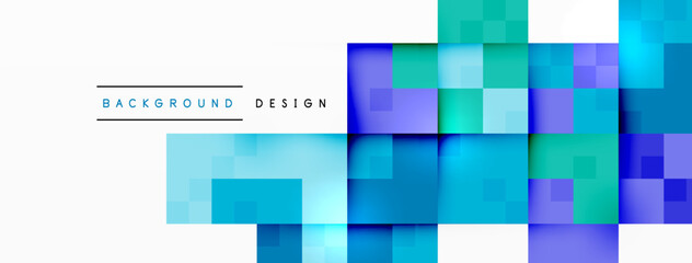 Dynamic colorful squares background. Vector Illustration For Wallpaper, Banner, Background, Card, Book Illustration, landing page