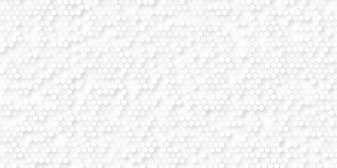 three-dimensional illuminated hexagonal background. white hexagon image. vector art