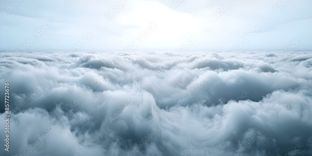 Poster digital fog reveals abstract structures sparking boundless creativity and endless possibilities. con
