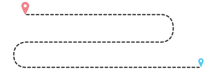 Picnic, travel route icon line style icon, style isolated on white background. eps 10