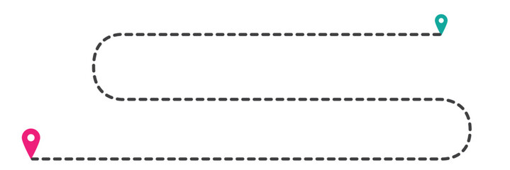 Picnic, travel route icon line style icon, style isolated on white background. eps 10