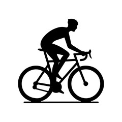 cycling silhouette