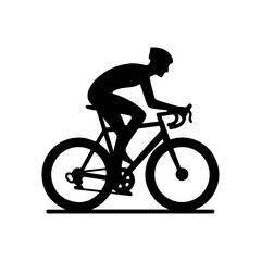 cycling silhouette