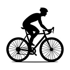 cycling silhouette