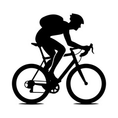 cycling silhouette