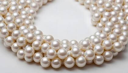 Fototapeta premium Close Up of a Pearl Necklace