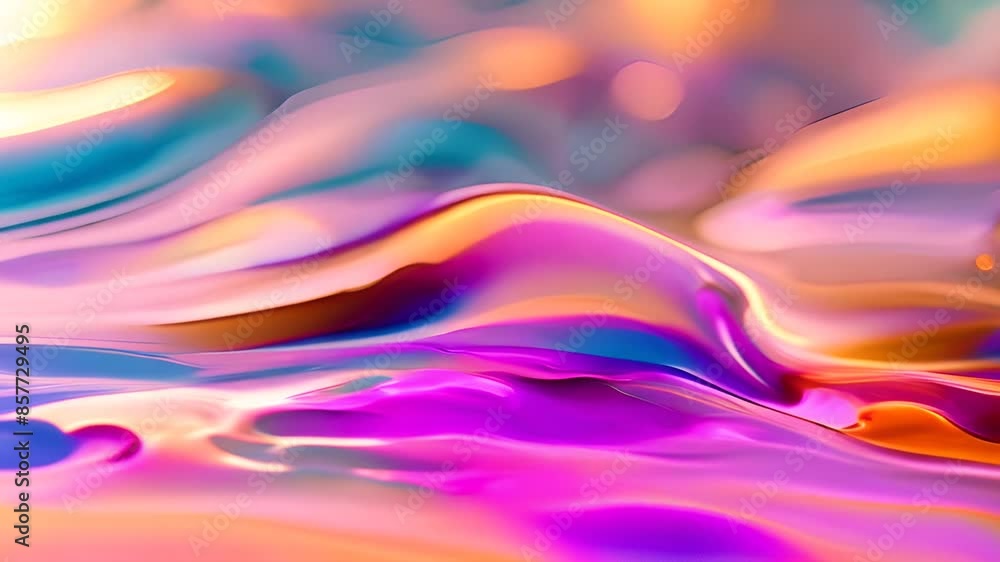 Aufkleber abstract shiny liquid background generative ai