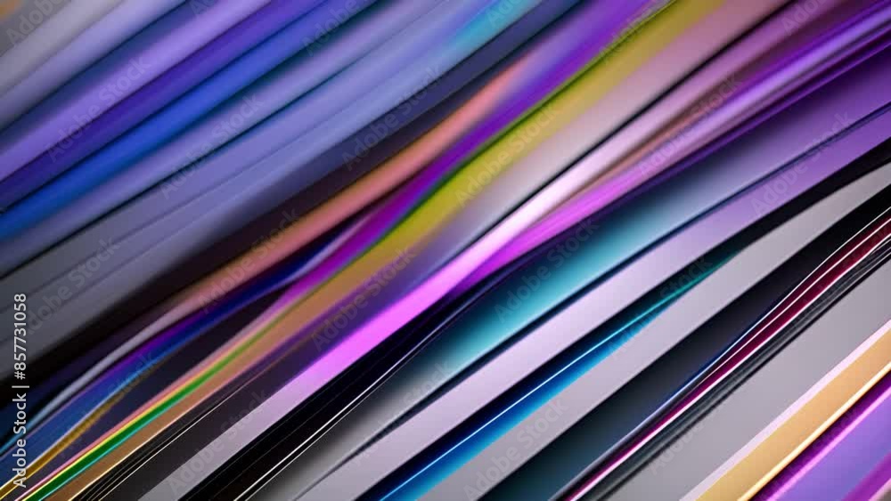 Poster colorful paper stack abstract generative ai