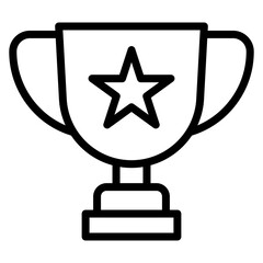Trophy icon vector image. Can be used for Sport Equipment.