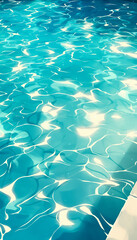 透明な海プール　Generative AI