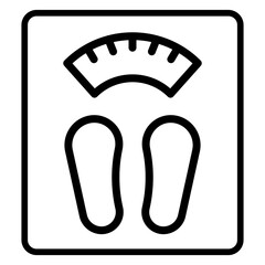 Weight Scales icon vector image. Can be used for Sport Equipment.