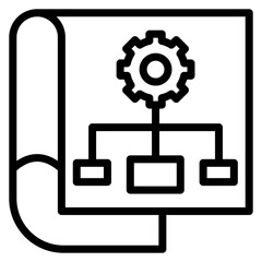 Project Planning icon vector image. Can be used for Action Plan.