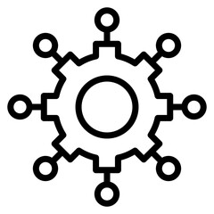 Resource Allocation icon vector image. Can be used for Action Plan.