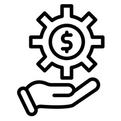 Funding Source icon vector image. Can be used for Loan.