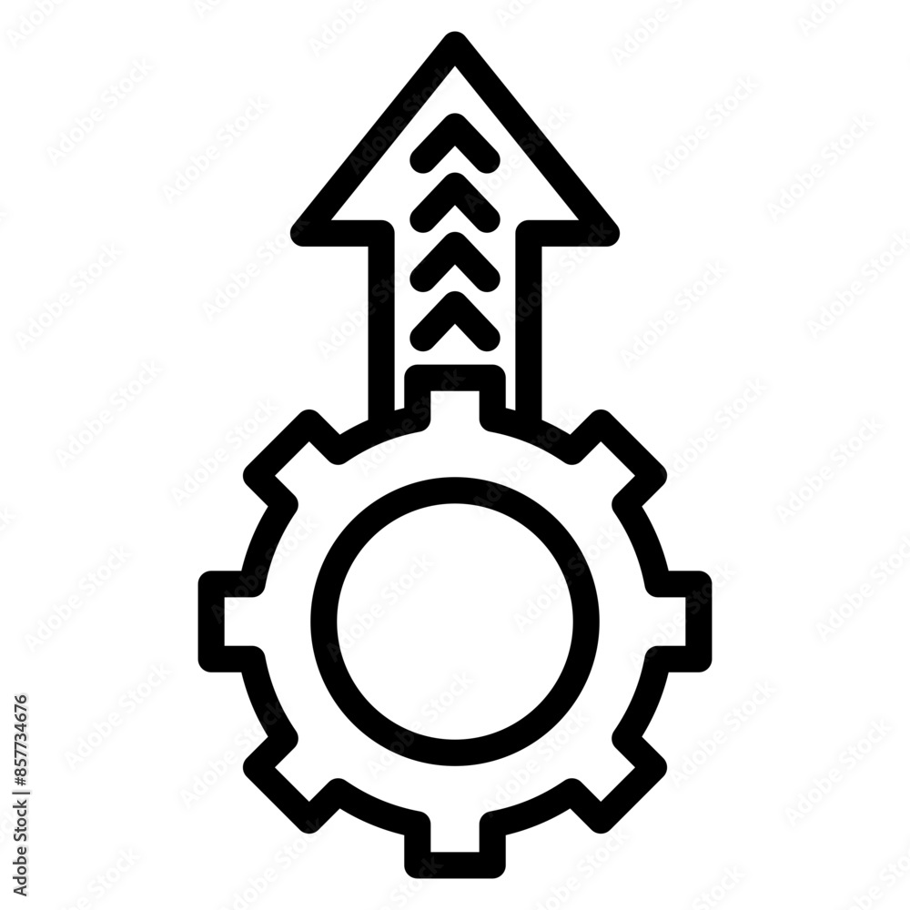 Aufkleber operational excellence icon vector image. can be used for operations management.