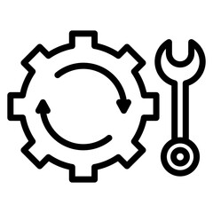 Operations Manual icon vector image. Can be used for Operations Management.