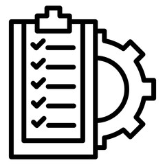 Task Scheduling icon vector image. Can be used for Operations Management.