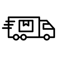 Delivery Truck icon vector image. Can be used for Manufacturing and Distribution.