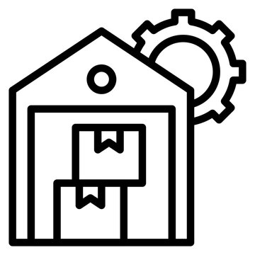 recommend clip art: Inventory Management icon vector image. Can be used for Manufacturing and Distribution.