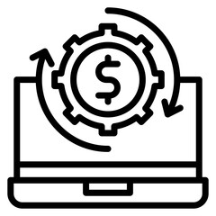 Production Efficiency icon vector image. Can be used for Manufacturing and Distribution.