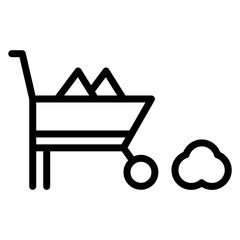 Raw Materials icon vector image. Can be used for Manufacturing and Distribution.