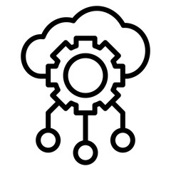 Cloud Services icon vector image. Can be used for Professional Services.