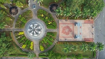 Kuching, Malaysia - June 21 2024: The Malaysia China Friendship Park