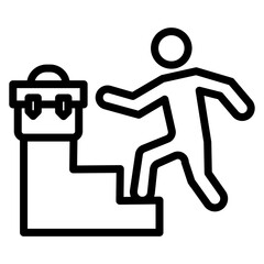 Career Path icon vector image. Can be used for Job Fair.