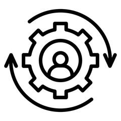 Change Management icon vector image. Can be used for Business Risks.