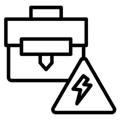 Outage icon vector image. Can be used for Business Disruption.