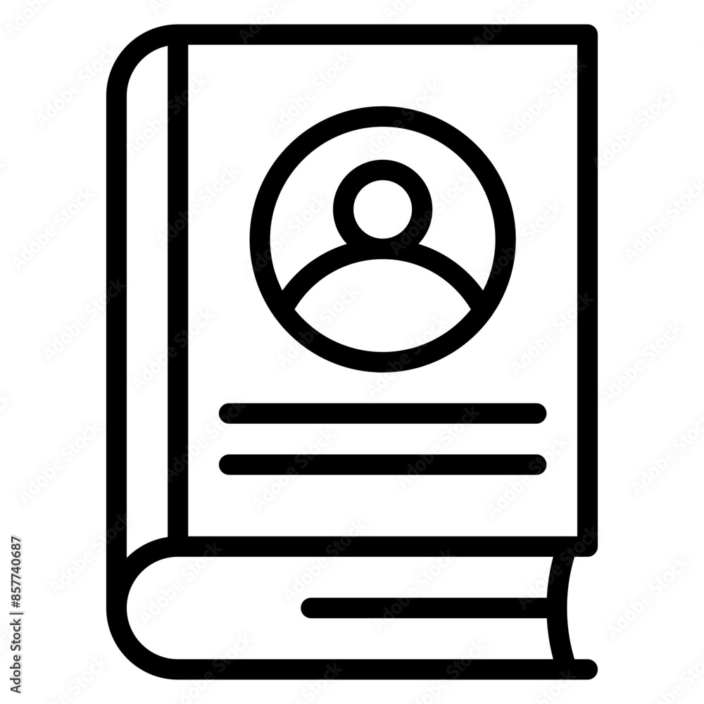Aufkleber employee handbook icon vector image. can be used for hiring process.