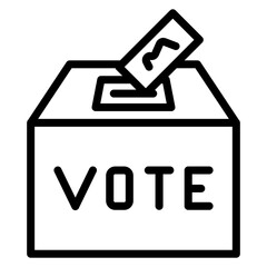 Vote icon vector image. Can be used for Social Justice.