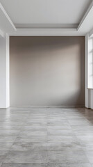 Fototapeta premium Room interiors in a luxury home with no people in it, natural lighting and contrasting tones. Luxury residential Real Estate composition.