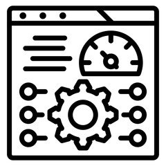 Performance Testing icon vector image. Can be used for Software Testing.