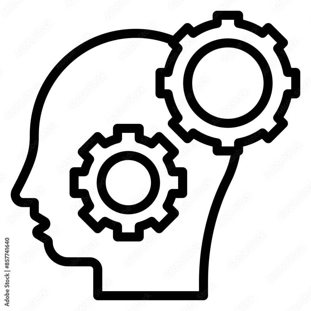 Poster cognitive load icon vector image. can be used for adhd.